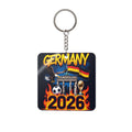 World Cup 2026 Germany Keychain Football Fan Gift Soccer Key Ring