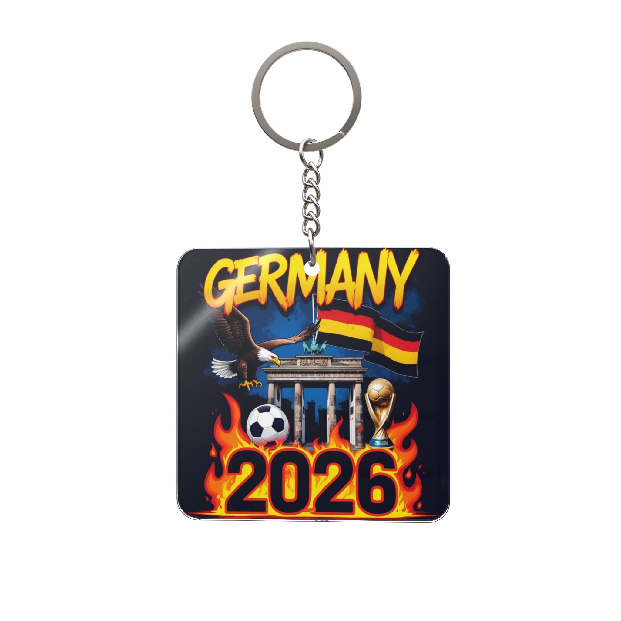 World Cup 2026 Germany Keychain Football Fan Gift Soccer Key Ring