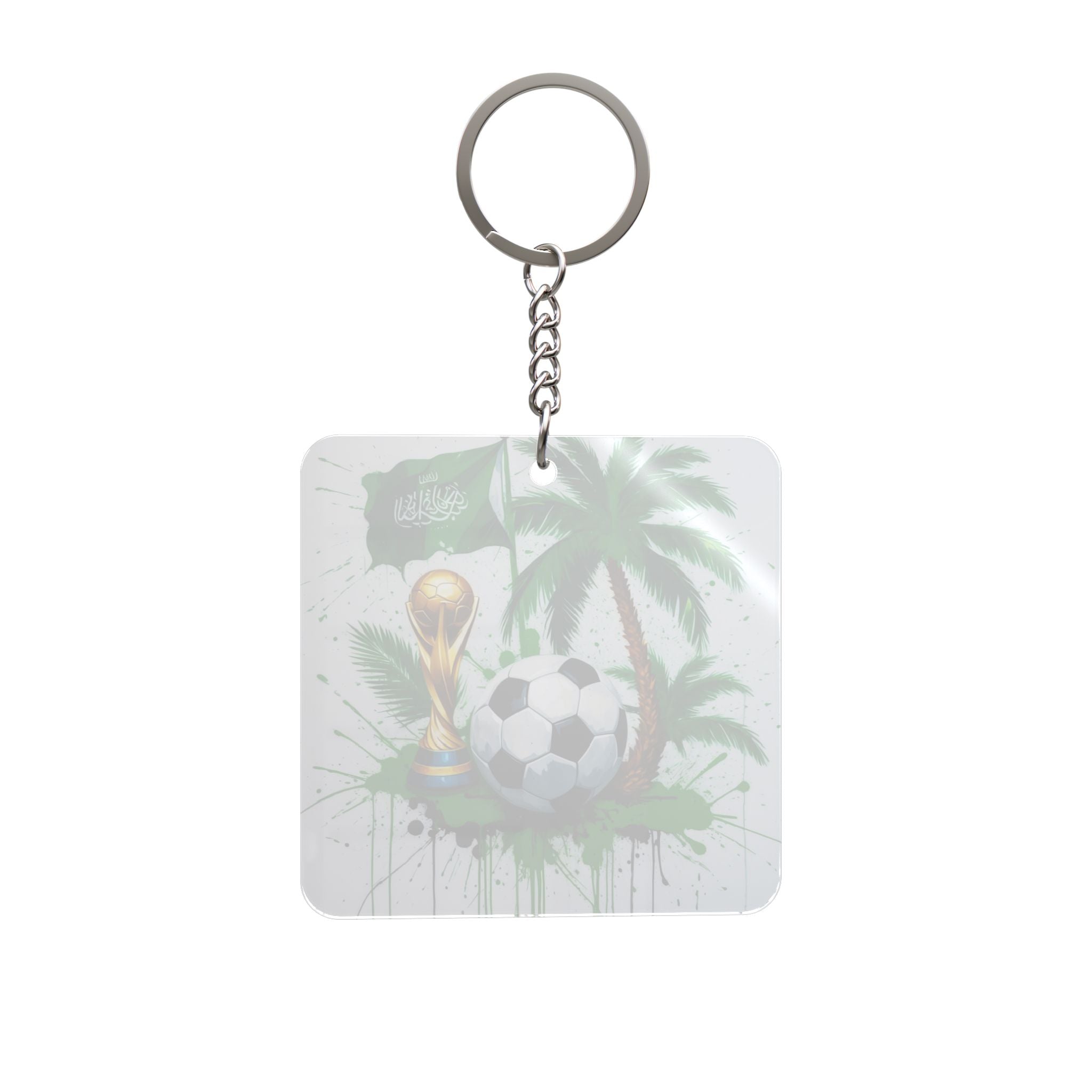 World Cup 2026 Saudi Arabia Keychain Football Fan Gift Soccer Key Ring