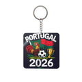 World Cup 2026 Portugal Keychain Football Fan Gift Soccer Key Ring