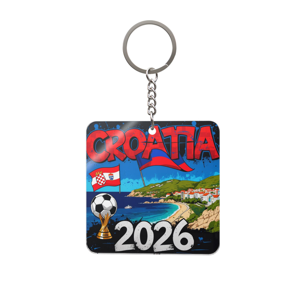 World Cup 2026 Croatia Keychain Football Fan Gift Soccer Key Ring