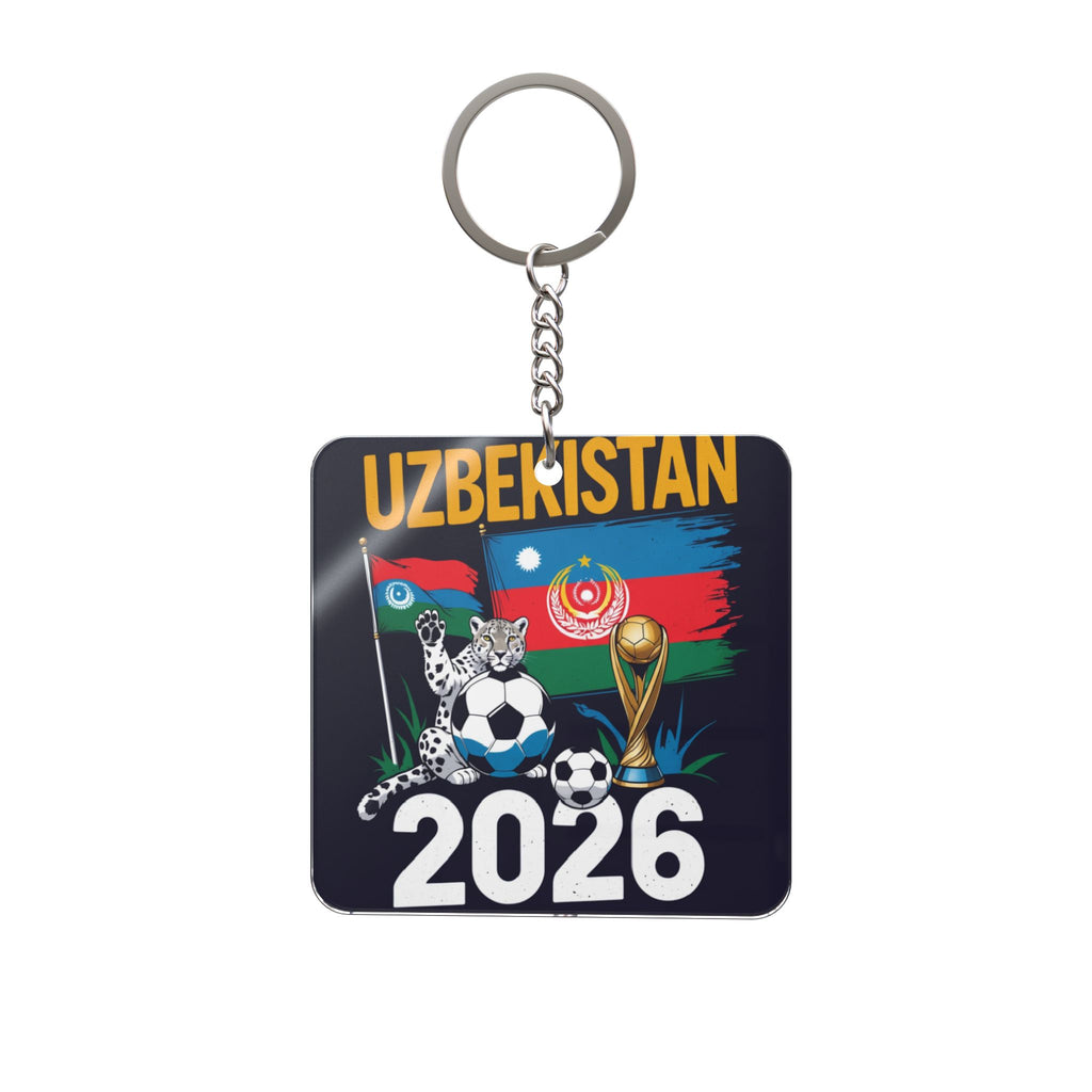 World Cup 2026 Uzbekistan Keychain Football Fan Gift Soccer Key Ring