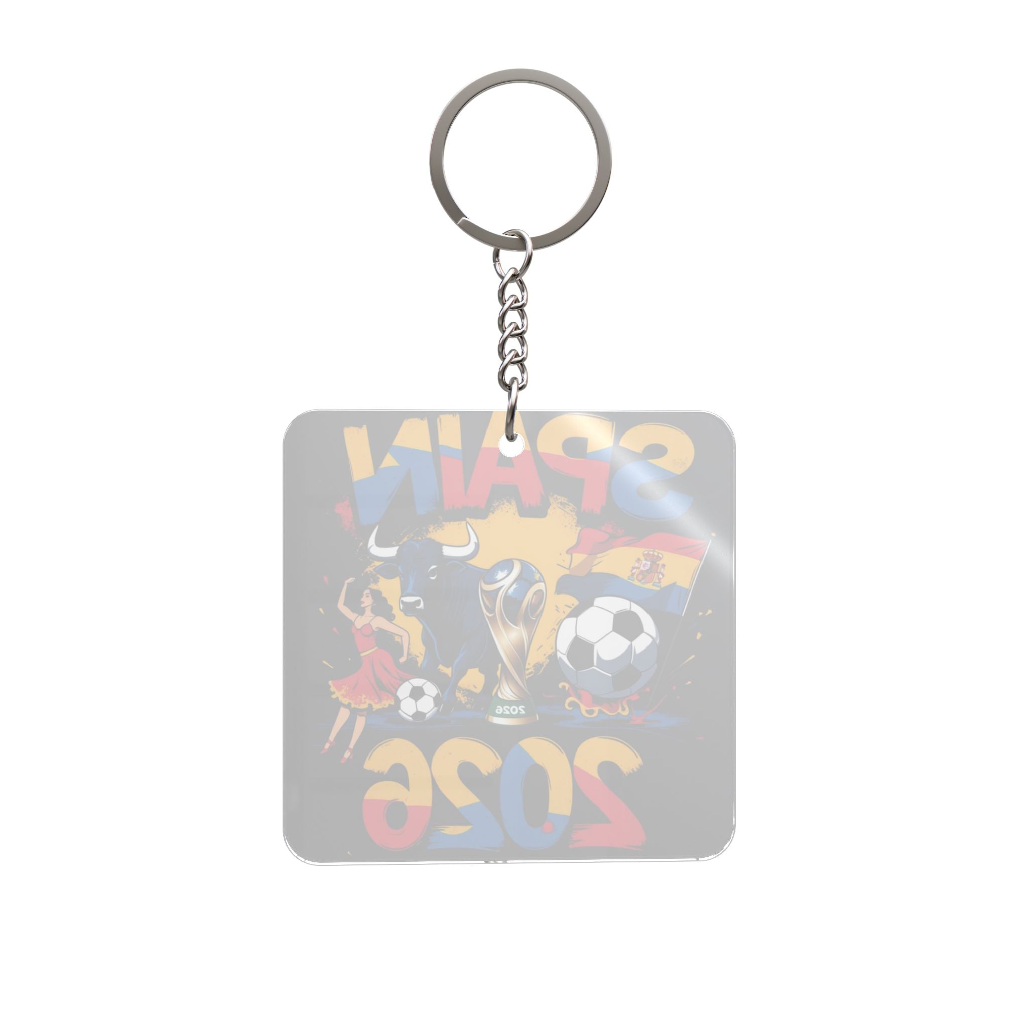 World Cup 2026 Spain Keychain Football Fan Gift Soccer Key Ring