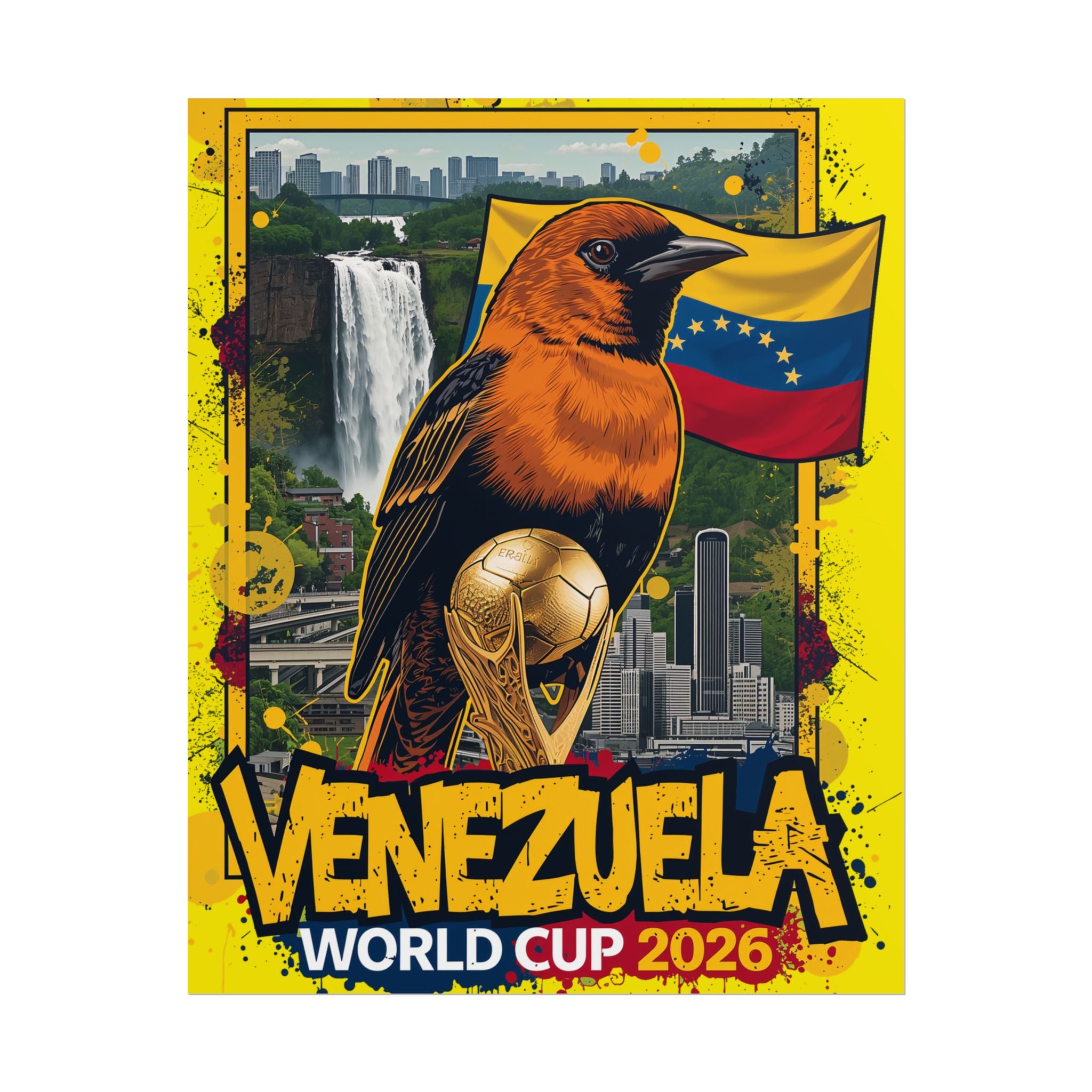 Venezuela World Cup 2026 Poster — Football/Selección Fan Art