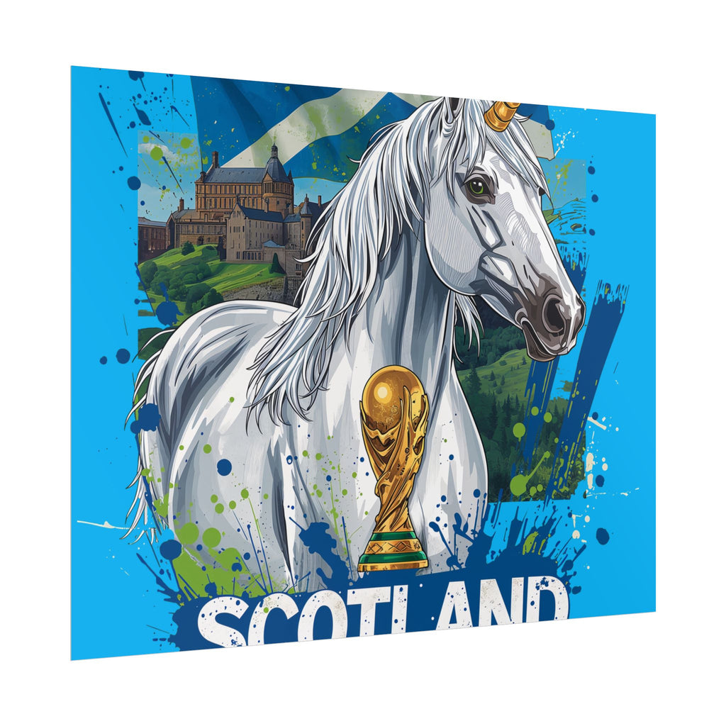 Scotland Soccer Poster 2026 World Cup Tartan Army Wall Art Football Print