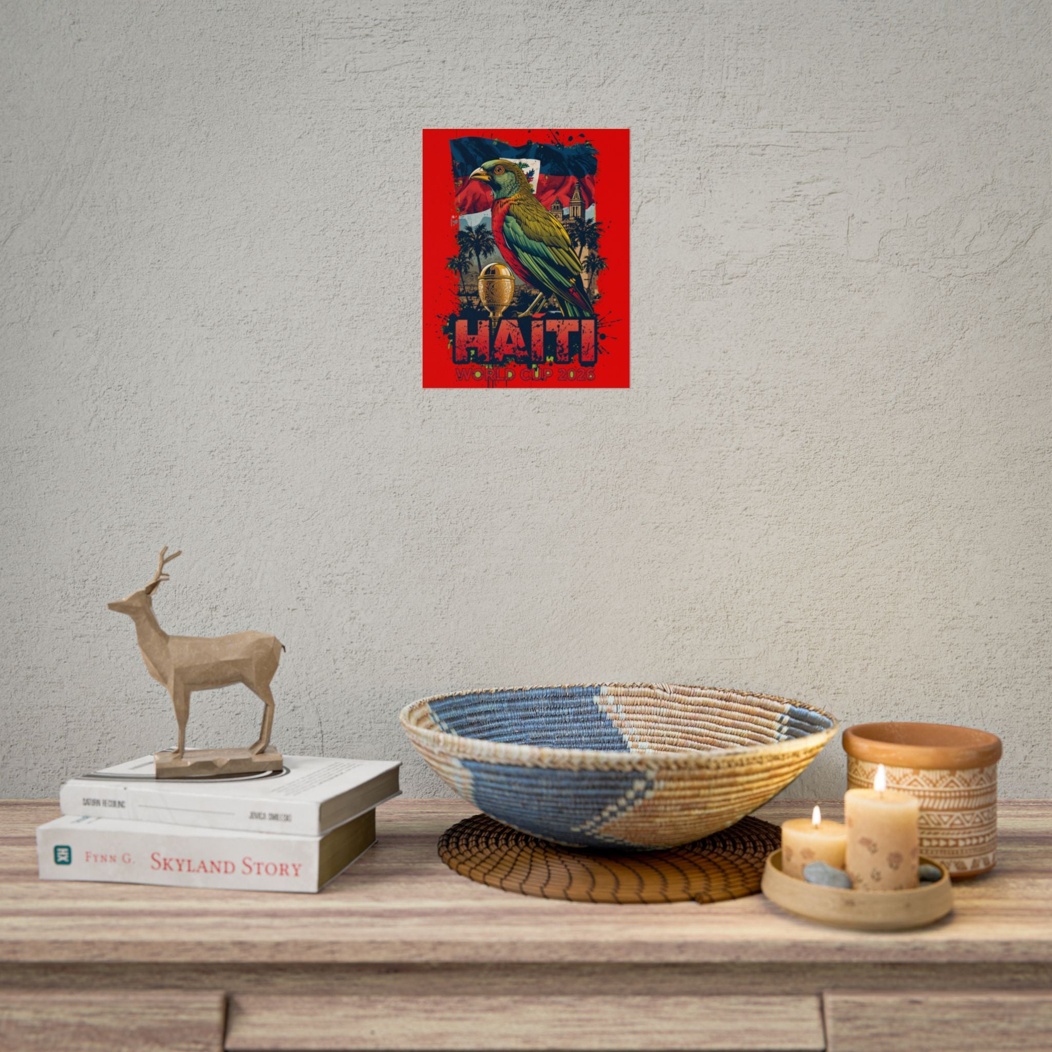 Haiti Soccer Poster 2026 World Cup Les Grenadiers Wall Art Football Print