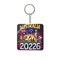 World Cup 2026 Australia Keychain Football Fan Gift Soccer Key Ring