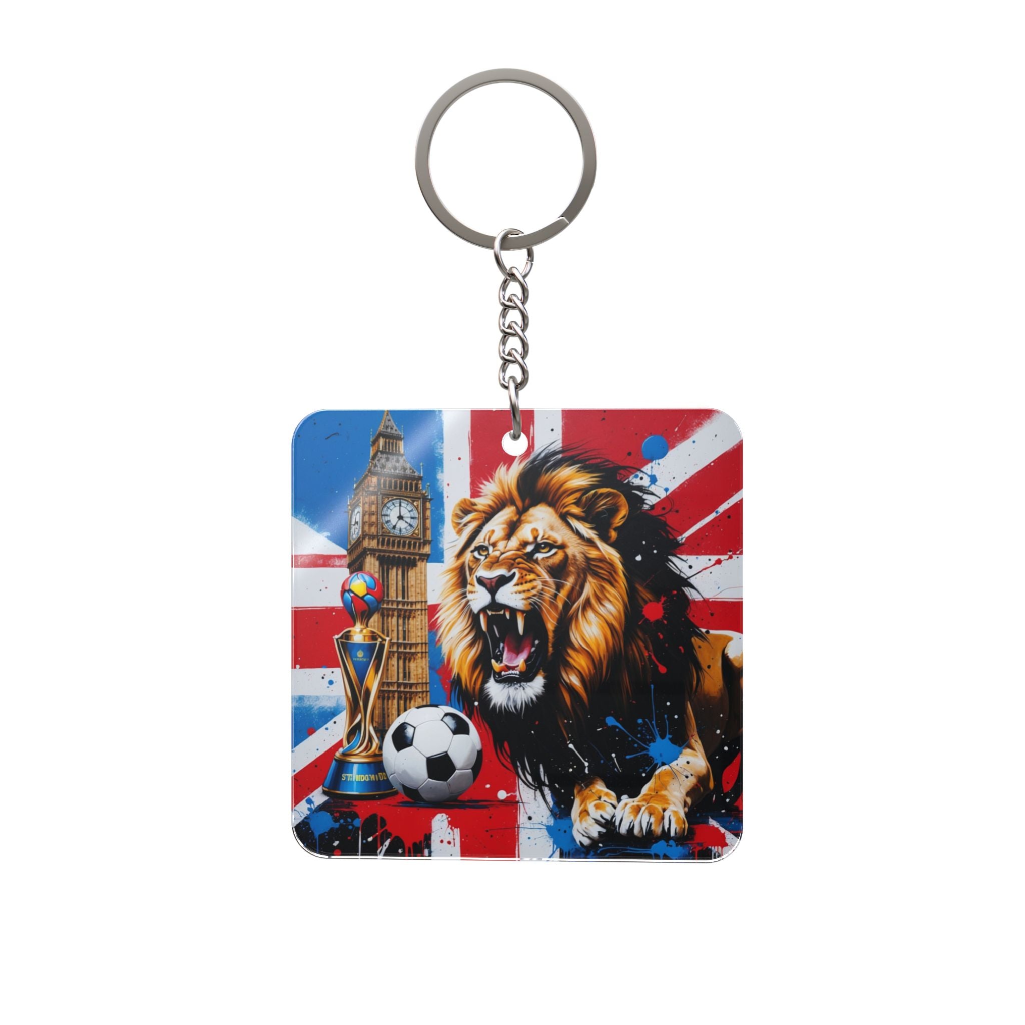 World Cup 2026 England Keychain Football Fan Gift Soccer Key Ring