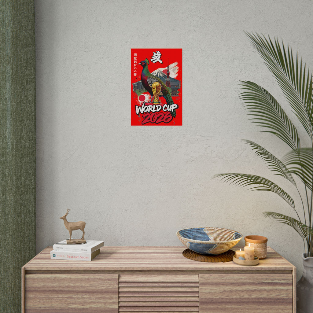 Rolled Poster — World Cup 2026 Japan-Inspired Football Art Print