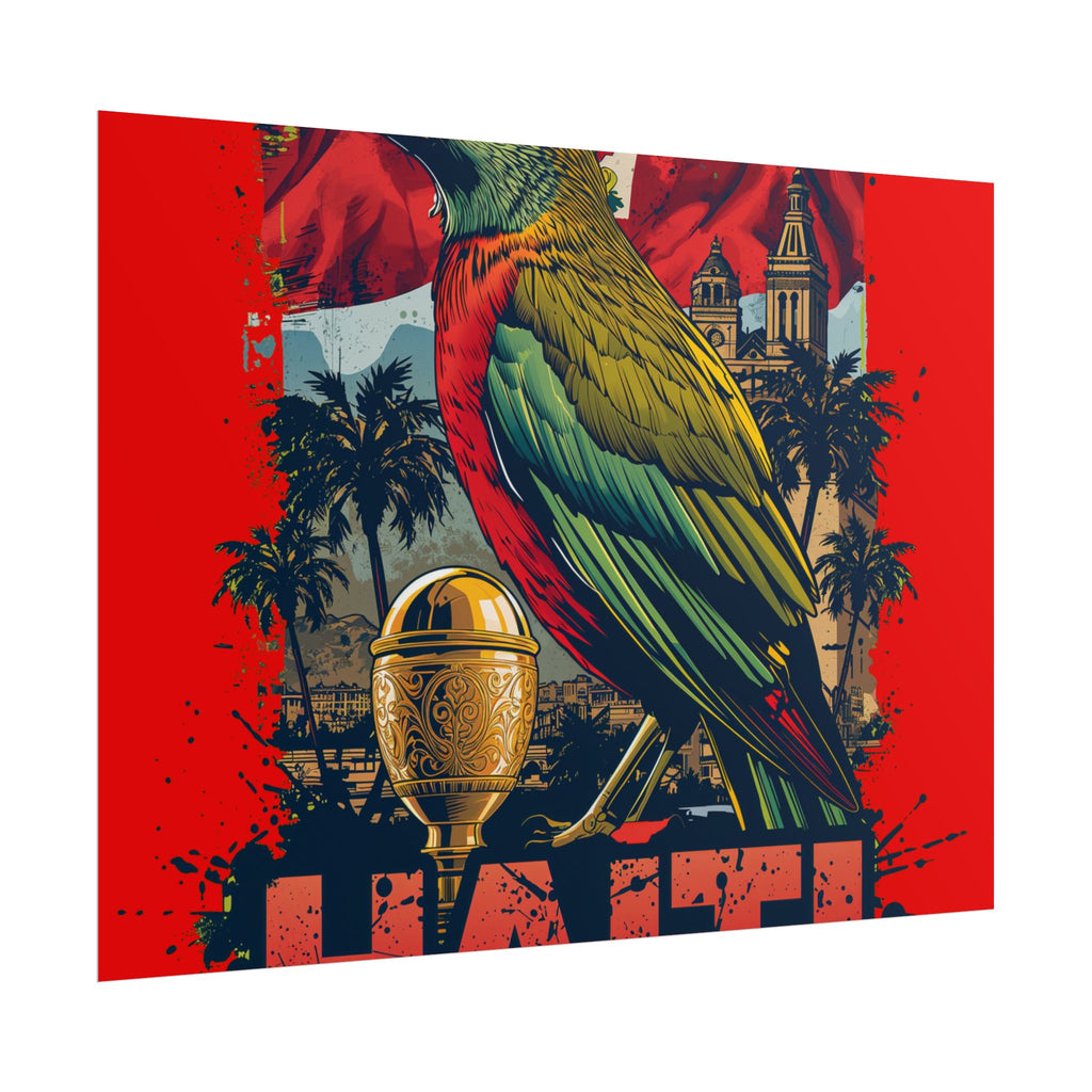 Haiti Soccer Poster 2026 World Cup Les Grenadiers Wall Art Football Print