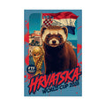 Rolled Poster — Hrvatska World Cup 2026 Ferret Flag Art