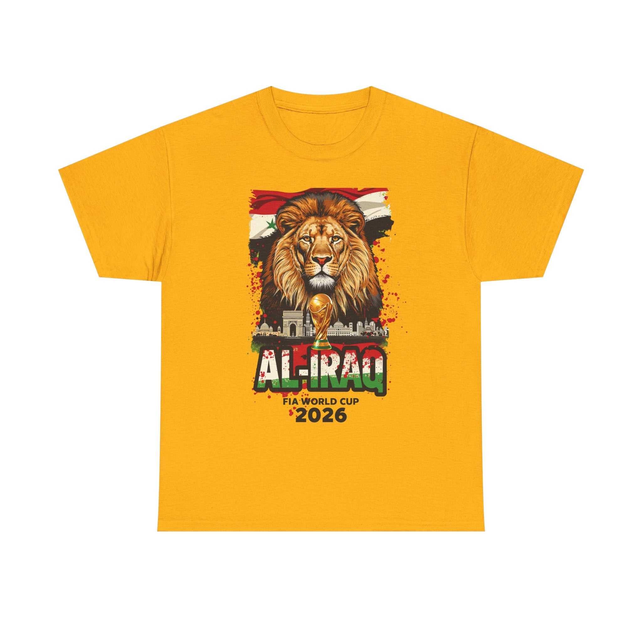 Iraq 2026 FIFA World Cup T-Shirt | Lions of Mesopotamia Fan Gift | Iraq Football Tee | Unisex Graphic Tee