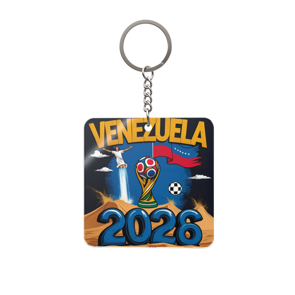 World Cup 2026 Venezuela Keychain Football Fan Gift Soccer Key Ring