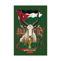 Rolled Poster — Al-Urdun World Cup 2026 Flag & Antelope Football Art