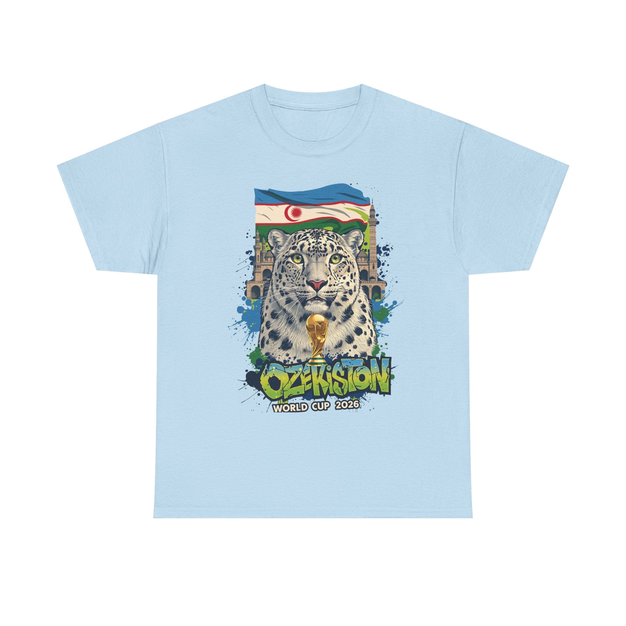 Uzbekistan 2026 FIFA World Cup T-Shirt | White Wolves Fan Gift | O'zbekiston Football Tee | Unisex Graphic Tee