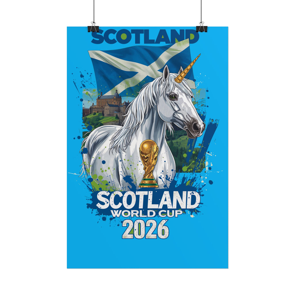 Scotland Soccer Poster 2026 World Cup Tartan Army Wall Art Football Print
