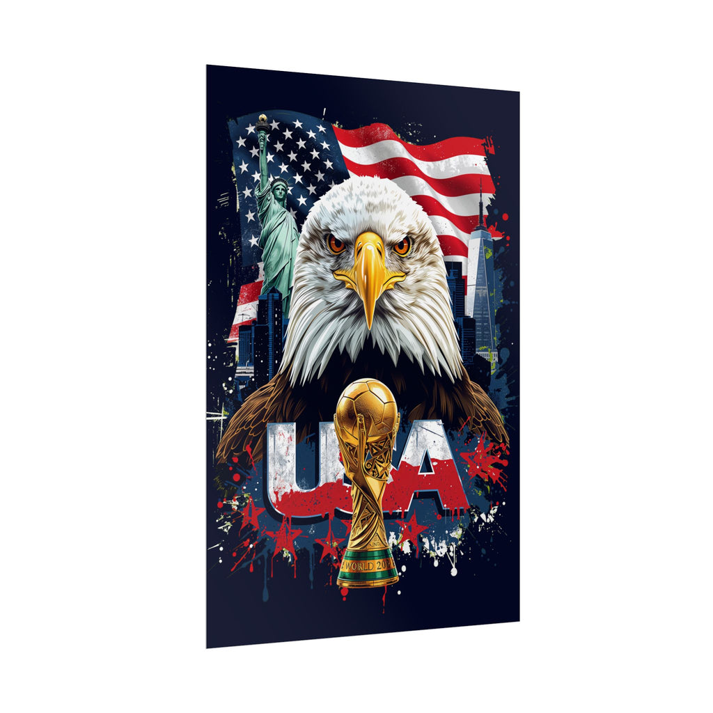 USA Soccer Poster 2026 World Cup Wall Art Team USMNT Football Print Decor