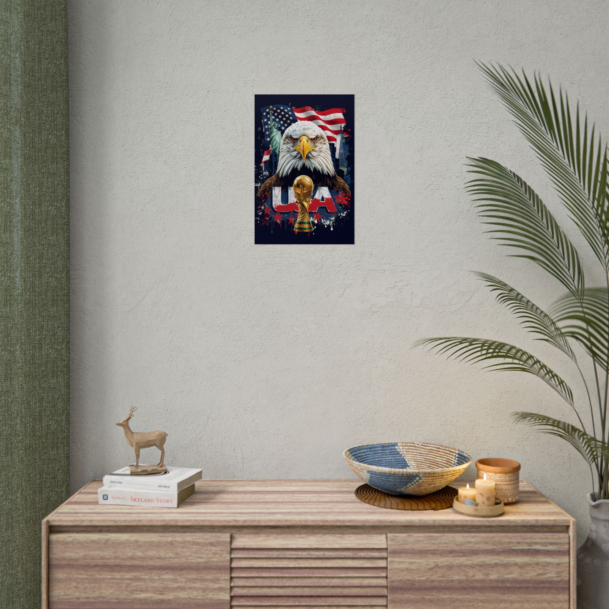 USA Soccer Poster 2026 World Cup Wall Art Team USMNT Football Print Decor