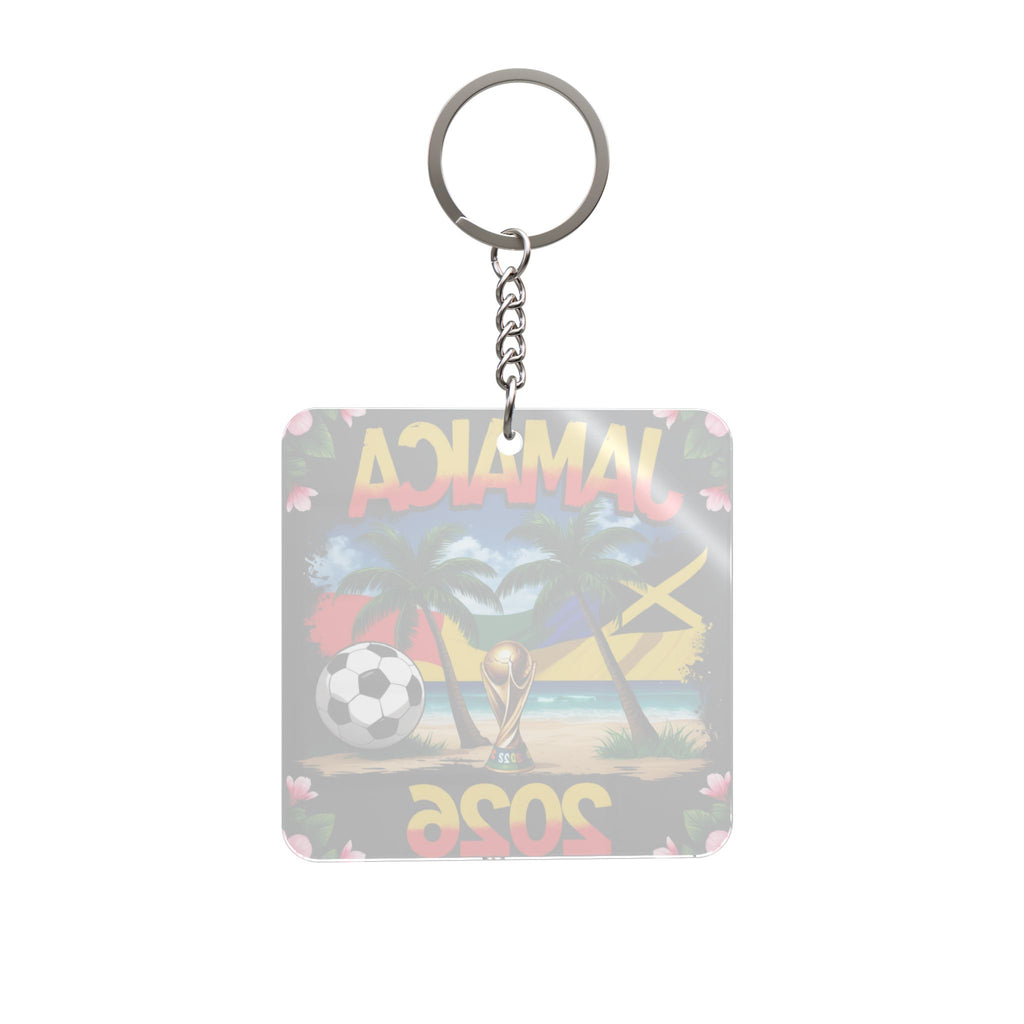 World Cup 2026 Jamaica Keychain Football Fan Gift Soccer Key Ring