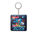 World Cup 2026 New Caledonia Keychain Football Fan Gift Soccer Key Ring