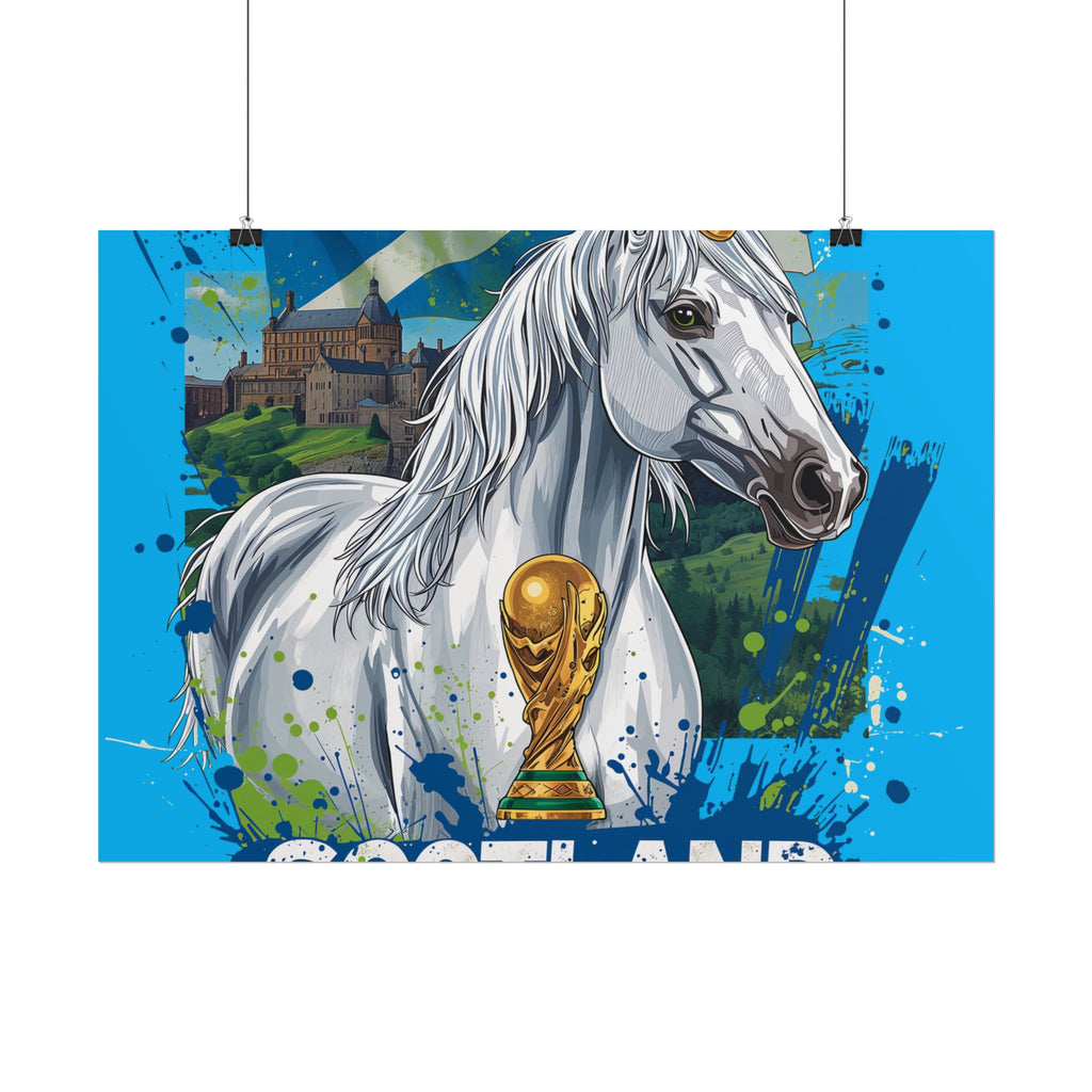 Scotland Soccer Poster 2026 World Cup Tartan Army Wall Art Football Print