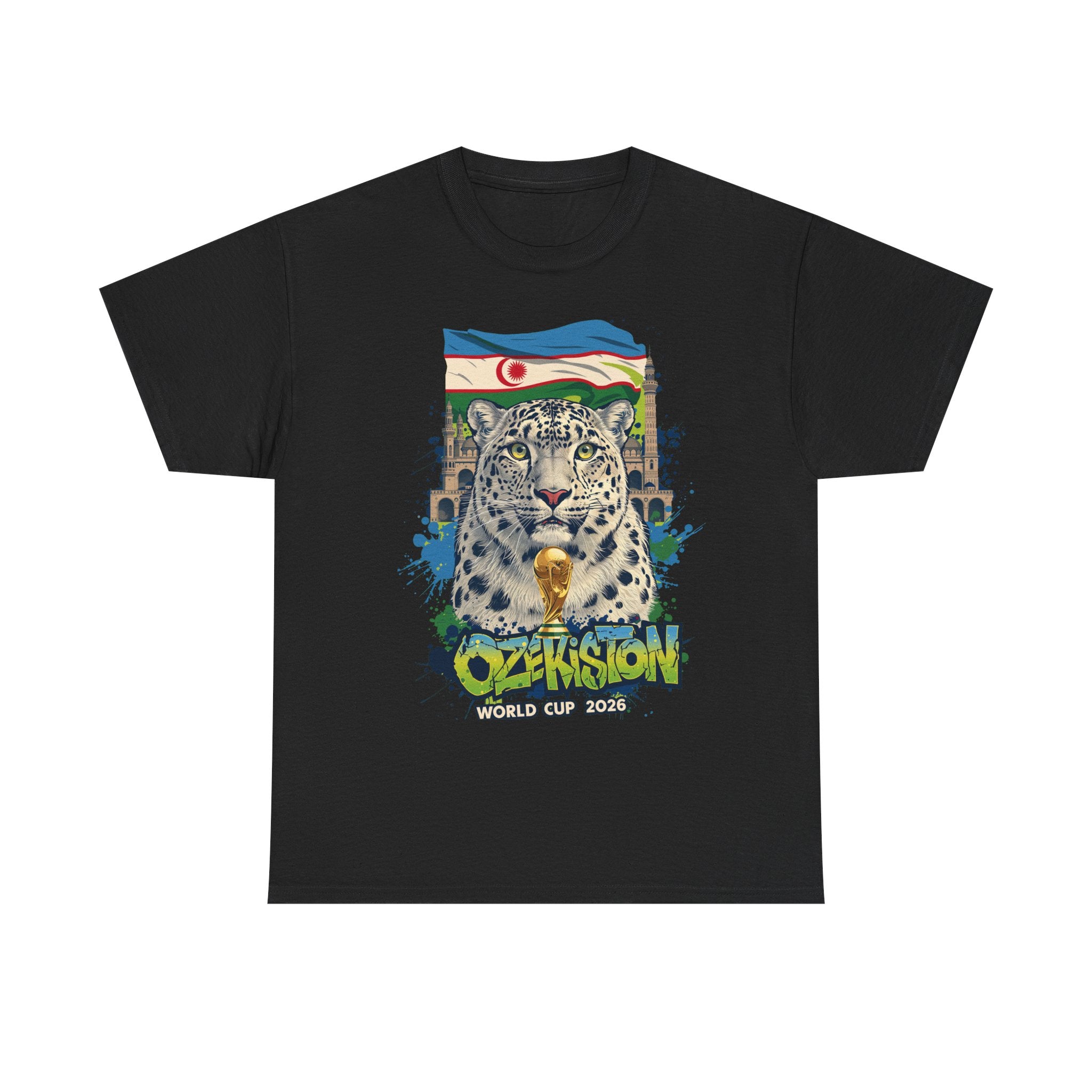 Uzbekistan 2026 FIFA World Cup T-Shirt | White Wolves Fan Gift | O'zbekiston Football Tee | Unisex Graphic Tee