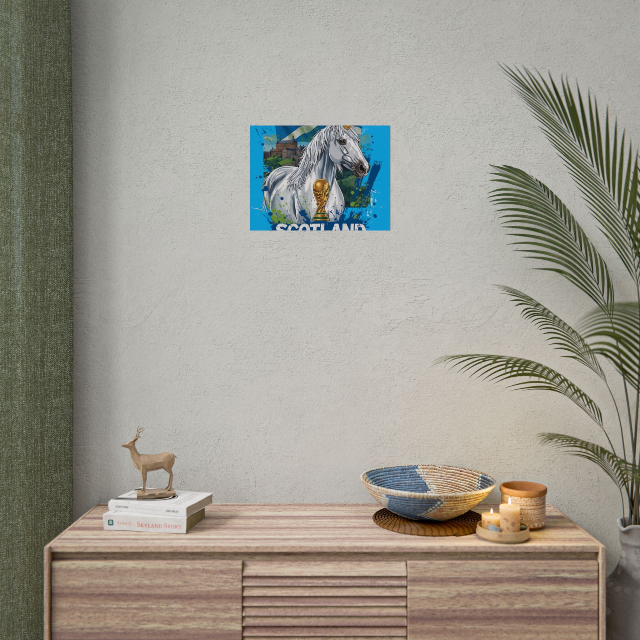 Scotland Soccer Poster 2026 World Cup Tartan Army Wall Art Football Print