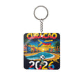 World Cup 2026 Curacao Keychain Football Fan Gift Soccer Key Ring