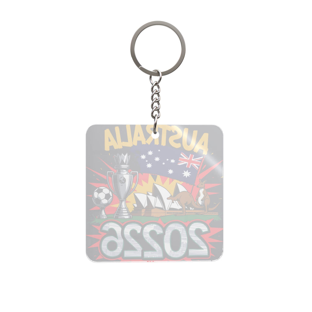 World Cup 2026 Australia Keychain Football Fan Gift Soccer Key Ring