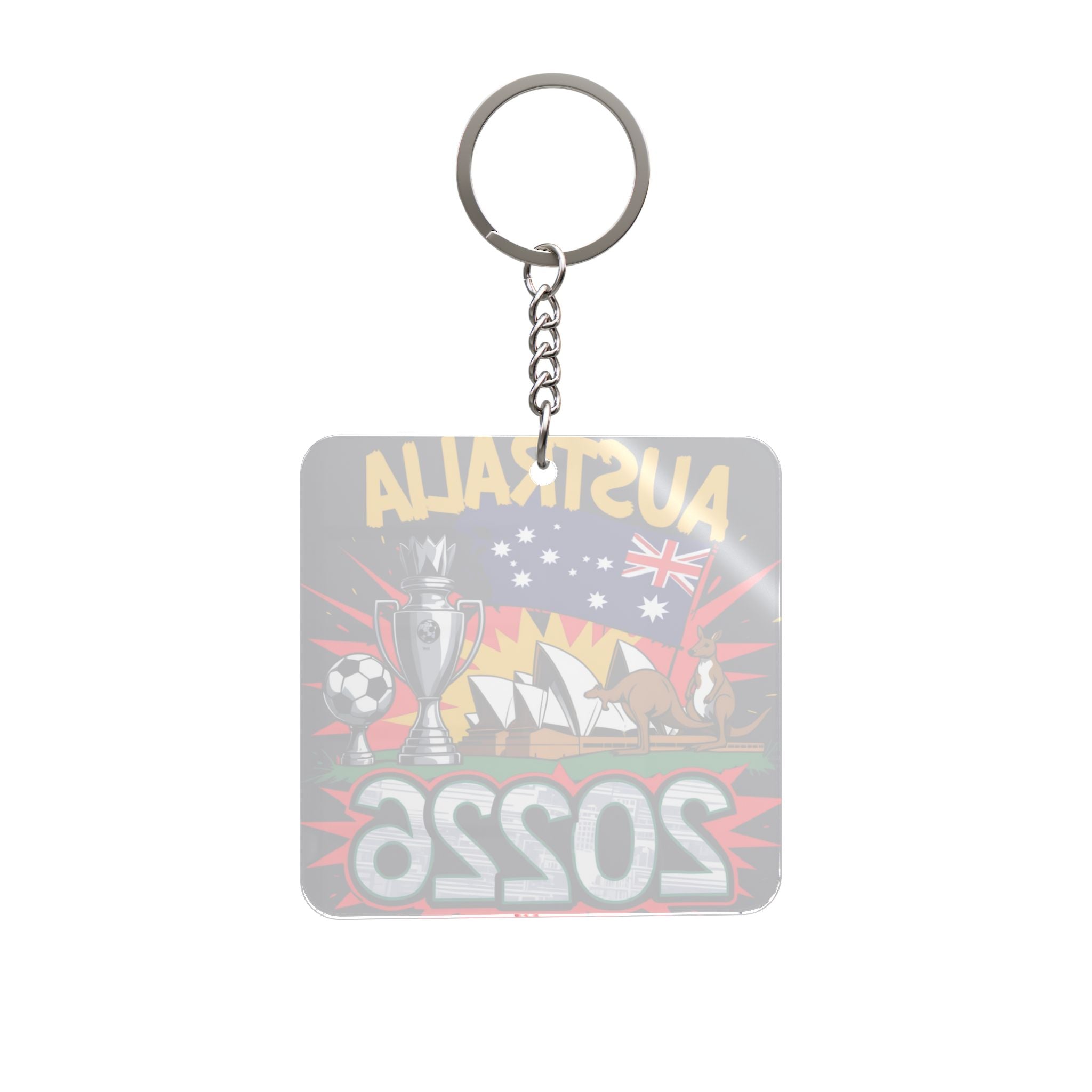 World Cup 2026 Australia Keychain Football Fan Gift Soccer Key Ring