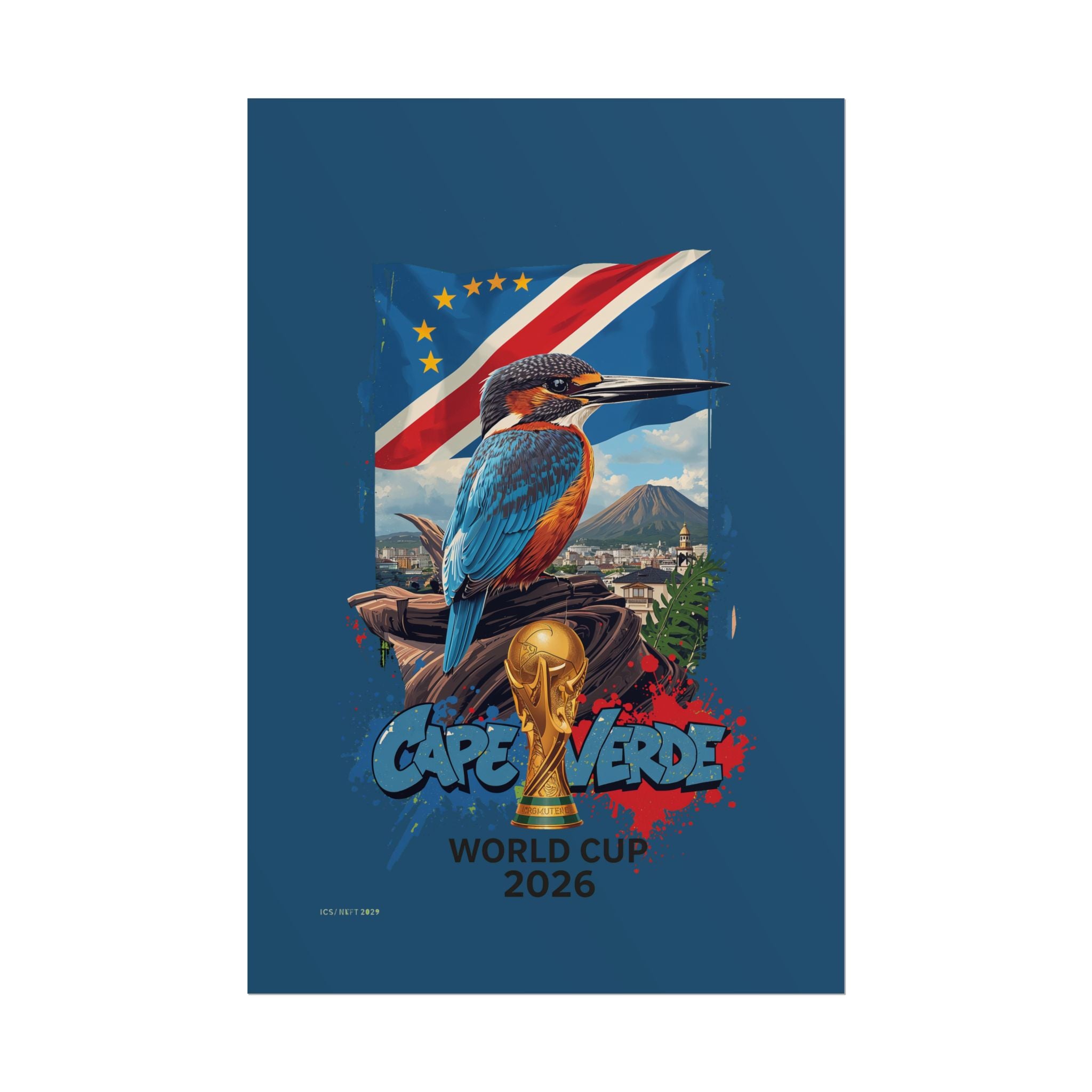 Cape Verde World Cup 2026 Poster - Rolled Football Fan Art