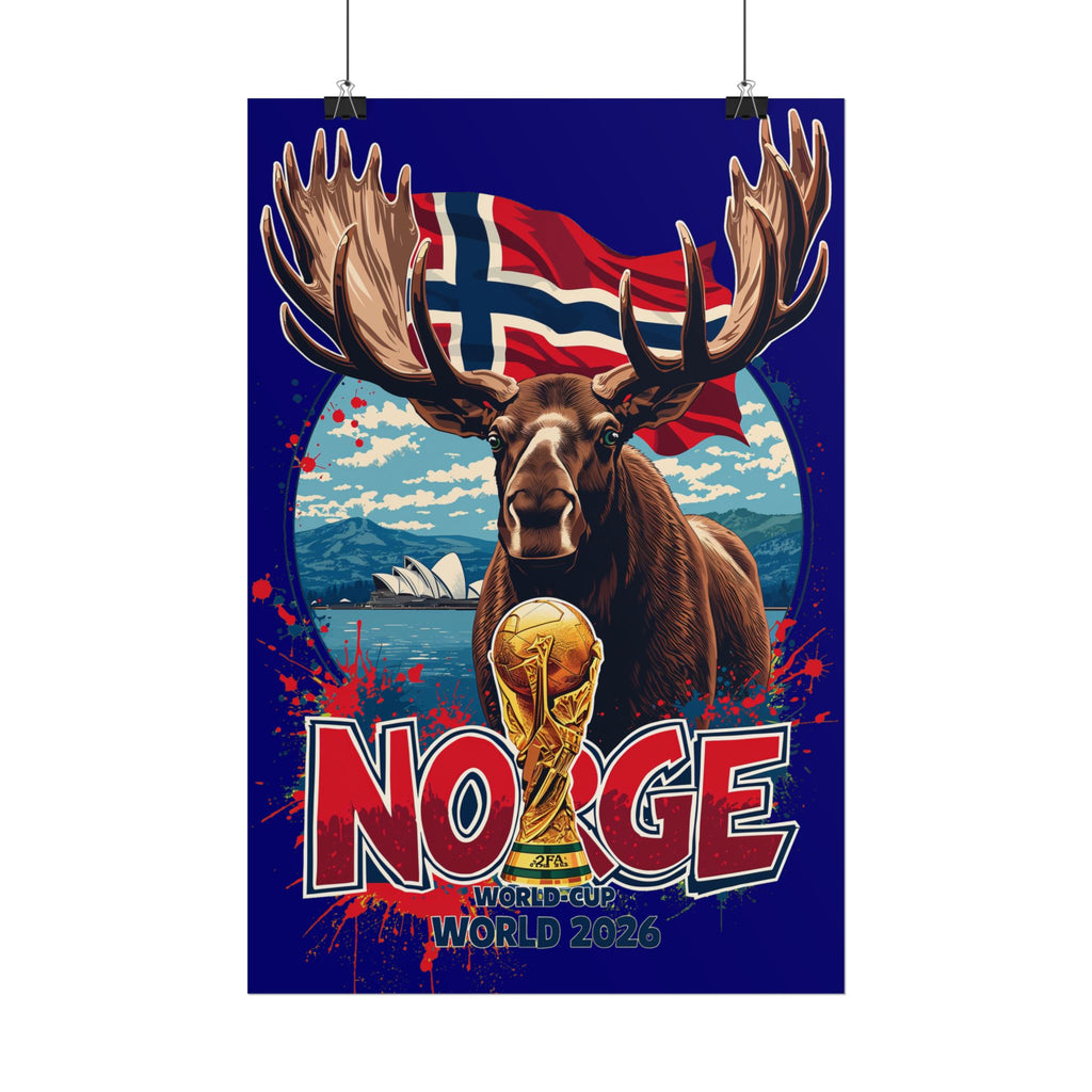 Norway World Cup Poster — Norge Football Rolled Poster