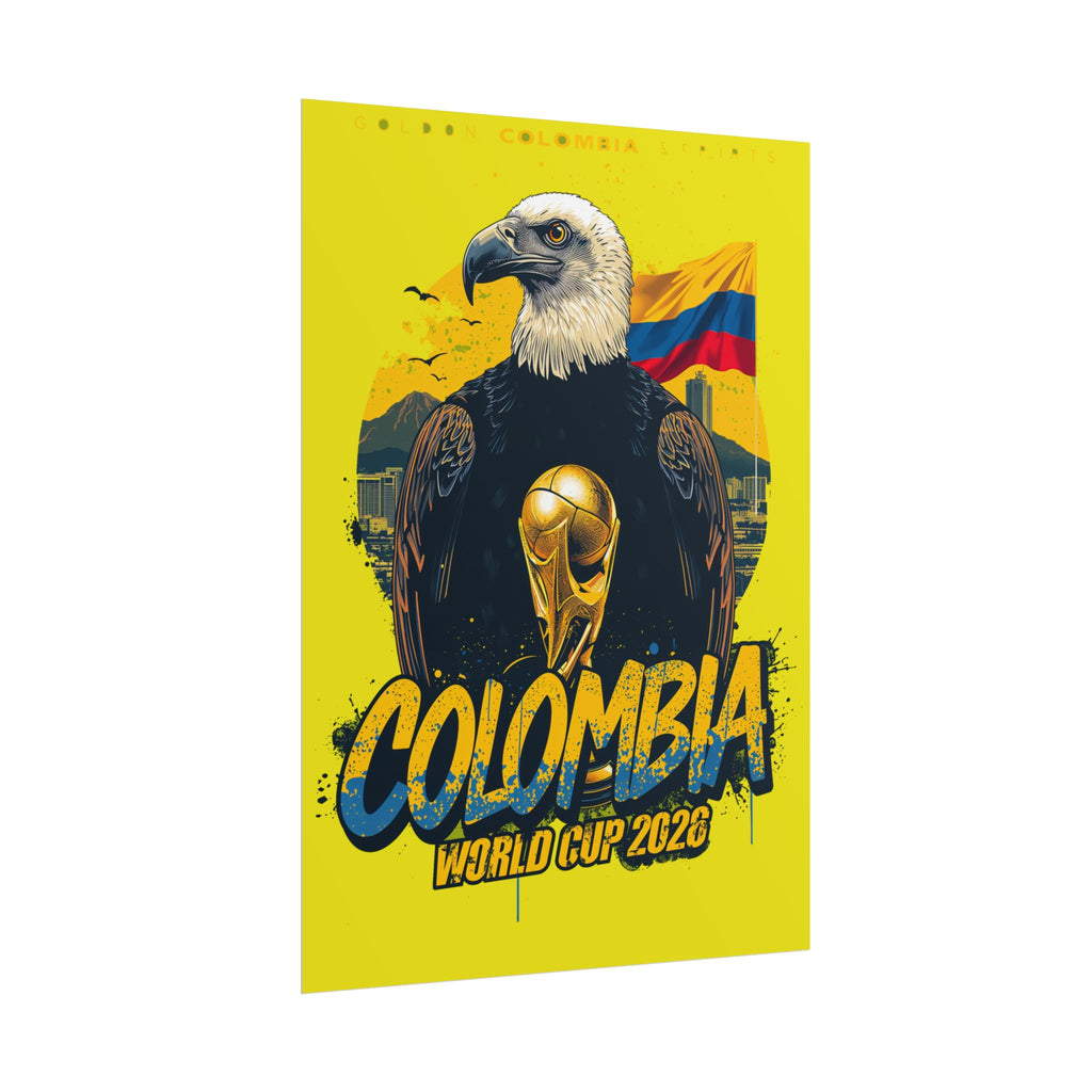 Colombia Soccer Poster 2026 World Cup Los Cafeteros Wall Art Football Print
