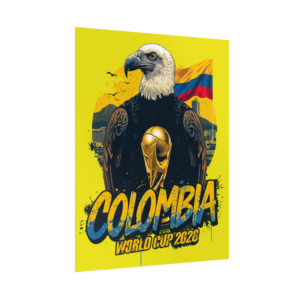 Colombia Soccer Poster 2026 World Cup Los Cafeteros Wall Art Football Print