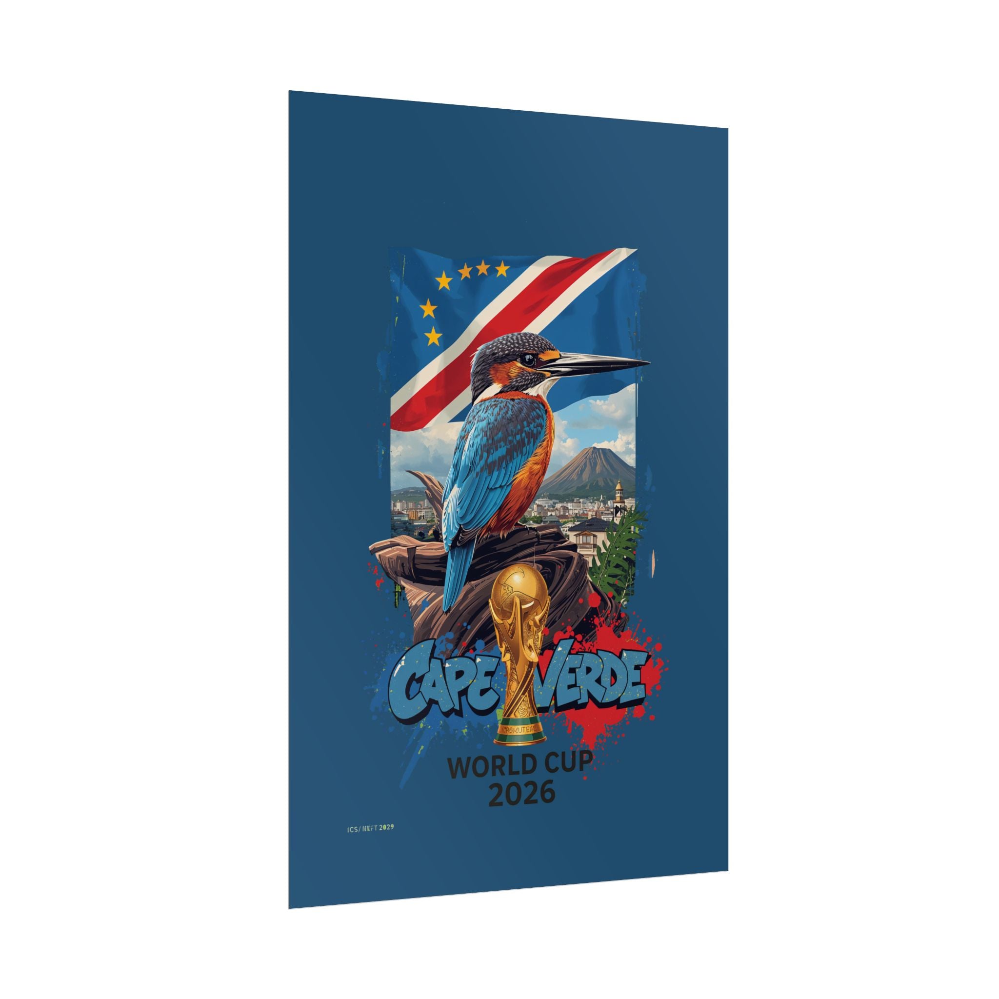 Cape Verde World Cup 2026 Poster - Rolled Football Fan Art