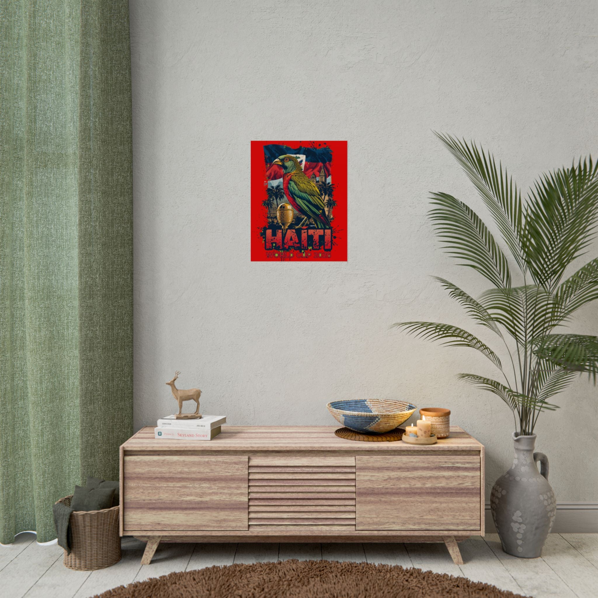 Haiti Soccer Poster 2026 World Cup Les Grenadiers Wall Art Football Print