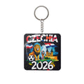 World Cup 2026 Czechia Keychain Football Fan Gift Soccer Key Ring