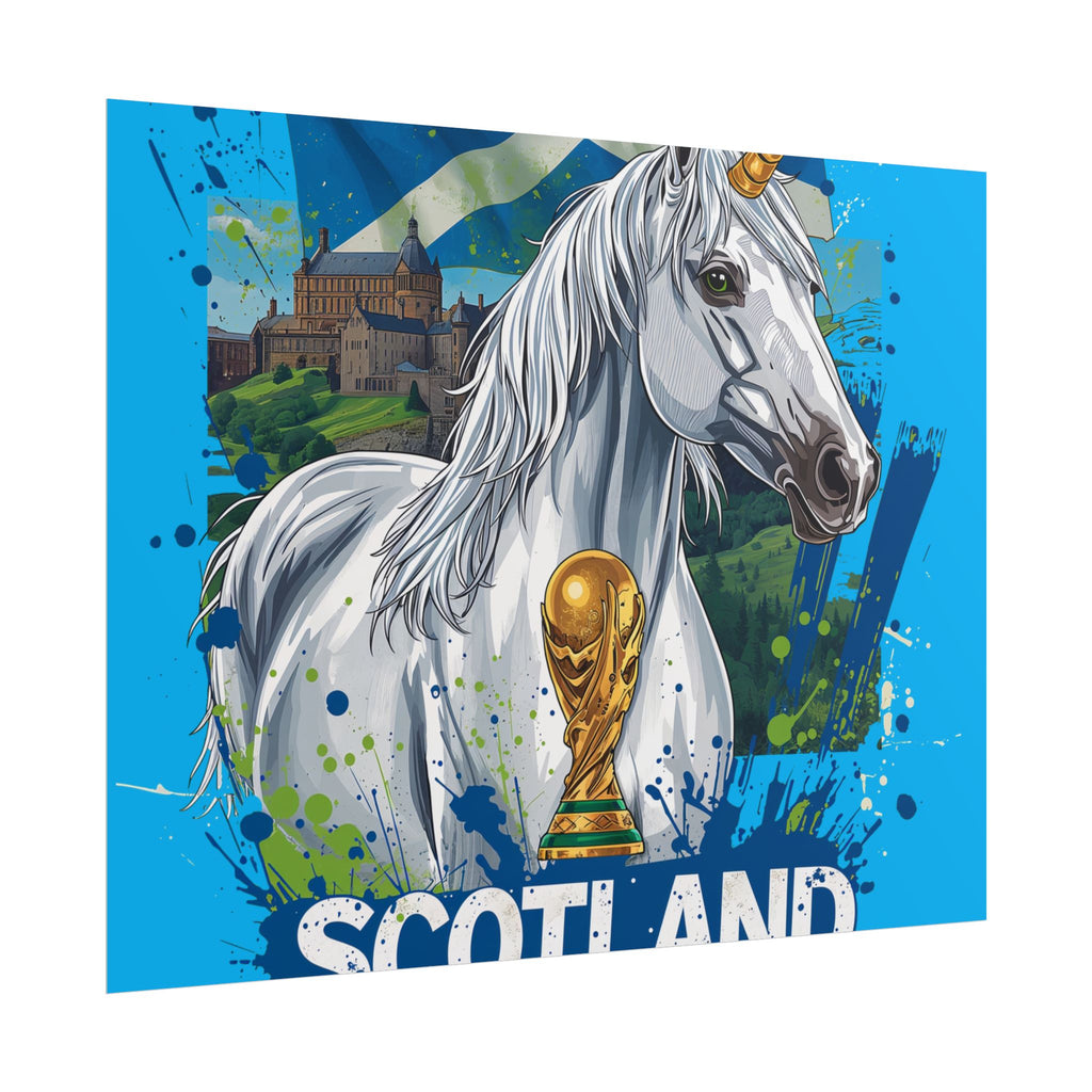 Scotland Soccer Poster 2026 World Cup Tartan Army Wall Art Football Print