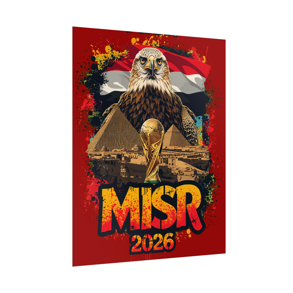 Egypt 2026 World Cup Poster - MISR Football Wall Art