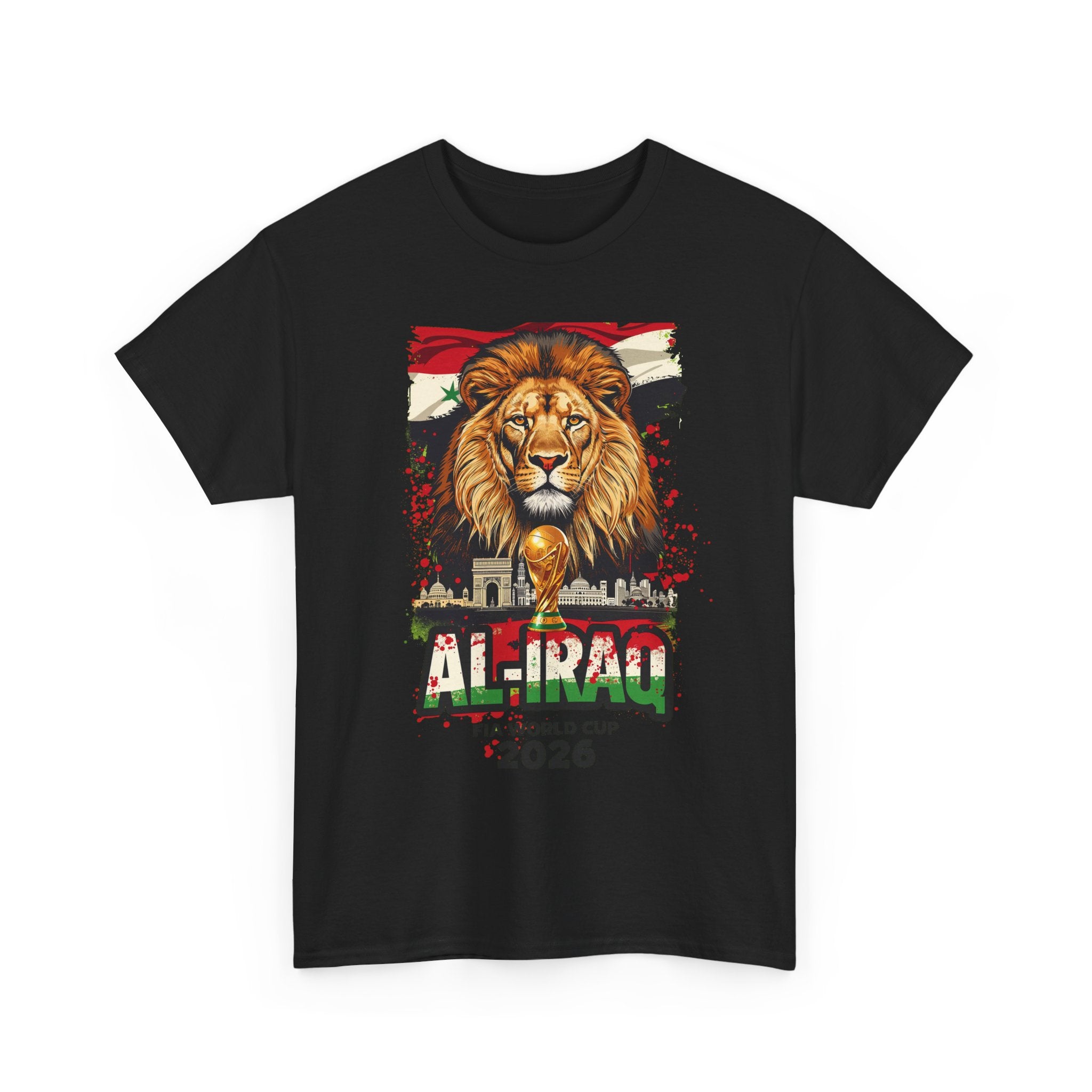 Iraq 2026 FIFA World Cup T-Shirt | Lions of Mesopotamia Fan Gift | Iraq Football Tee | Unisex Graphic Tee
