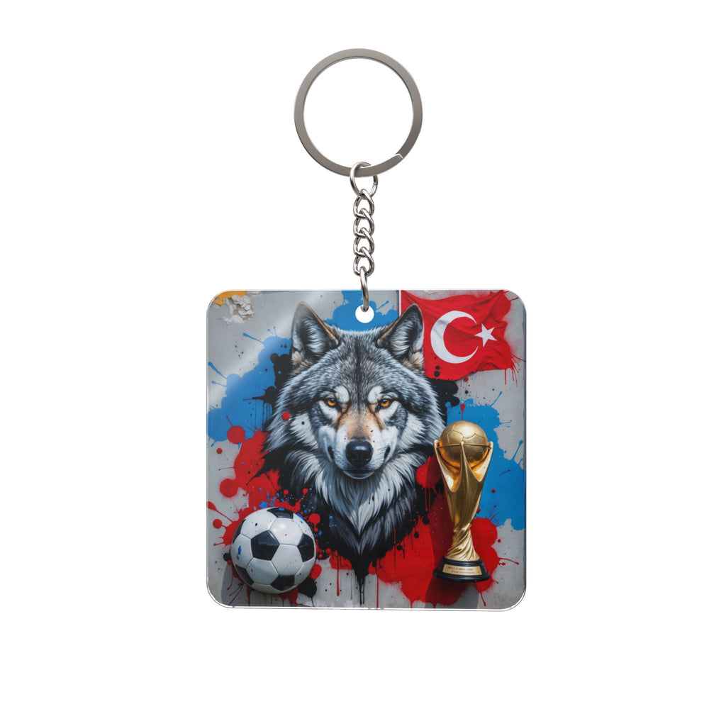 World Cup 2026 Turkiye Keychain Football Fan Gift Soccer Key Ring