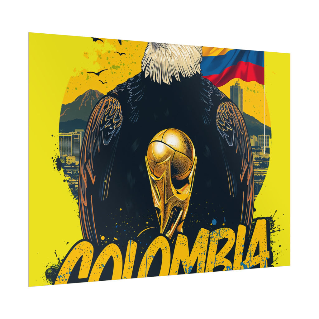 Colombia Soccer Poster 2026 World Cup Los Cafeteros Wall Art Football Print