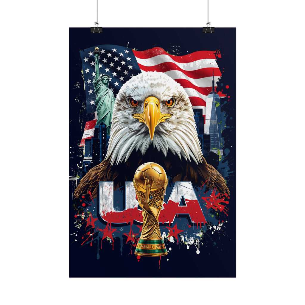 USA Soccer Poster 2026 World Cup Wall Art Team USMNT Football Print Decor