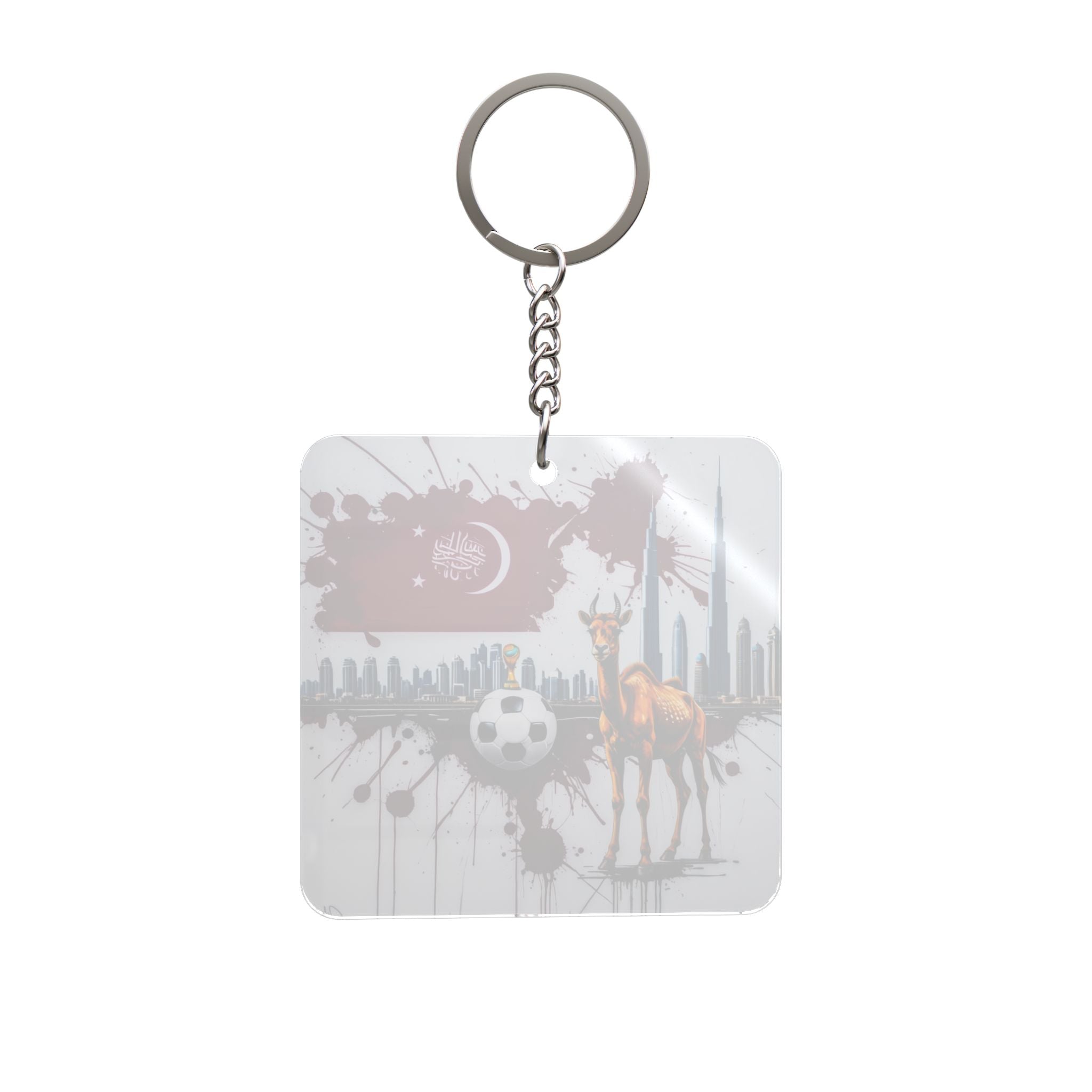 World Cup 2026 Qatar Keychain Football Fan Gift Soccer Key Ring