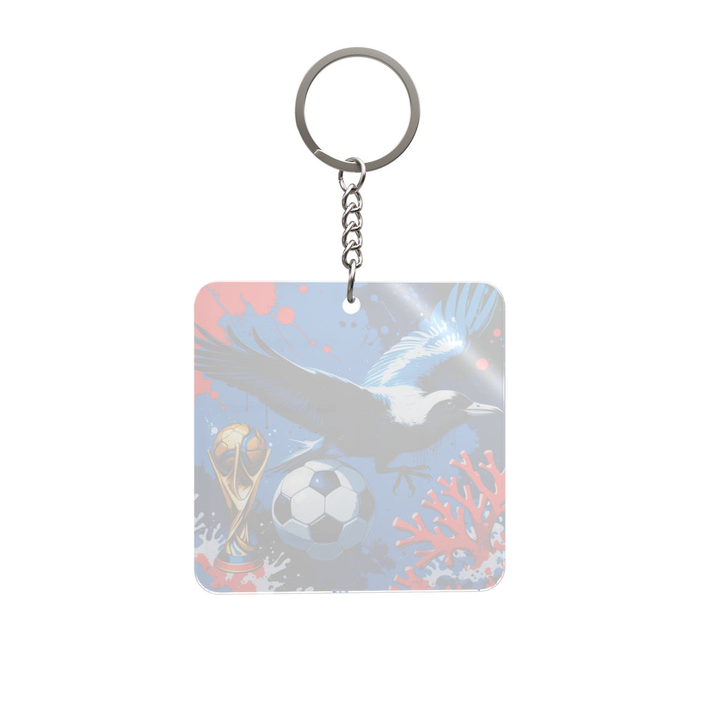 World Cup 2026 New Caledonia Keychain Football Fan Gift Soccer Key Ring