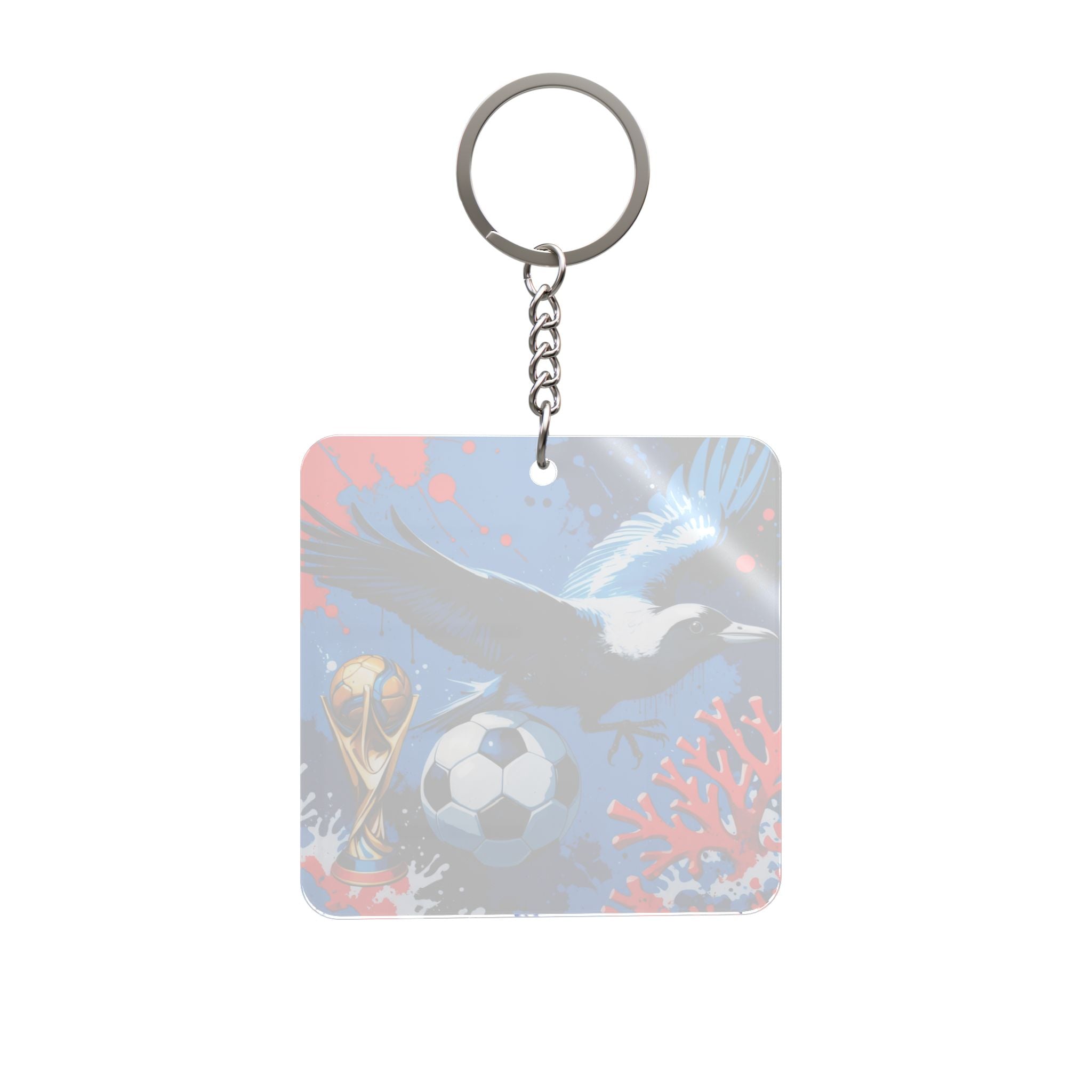 World Cup 2026 New Caledonia Keychain Football Fan Gift Soccer Key Ring