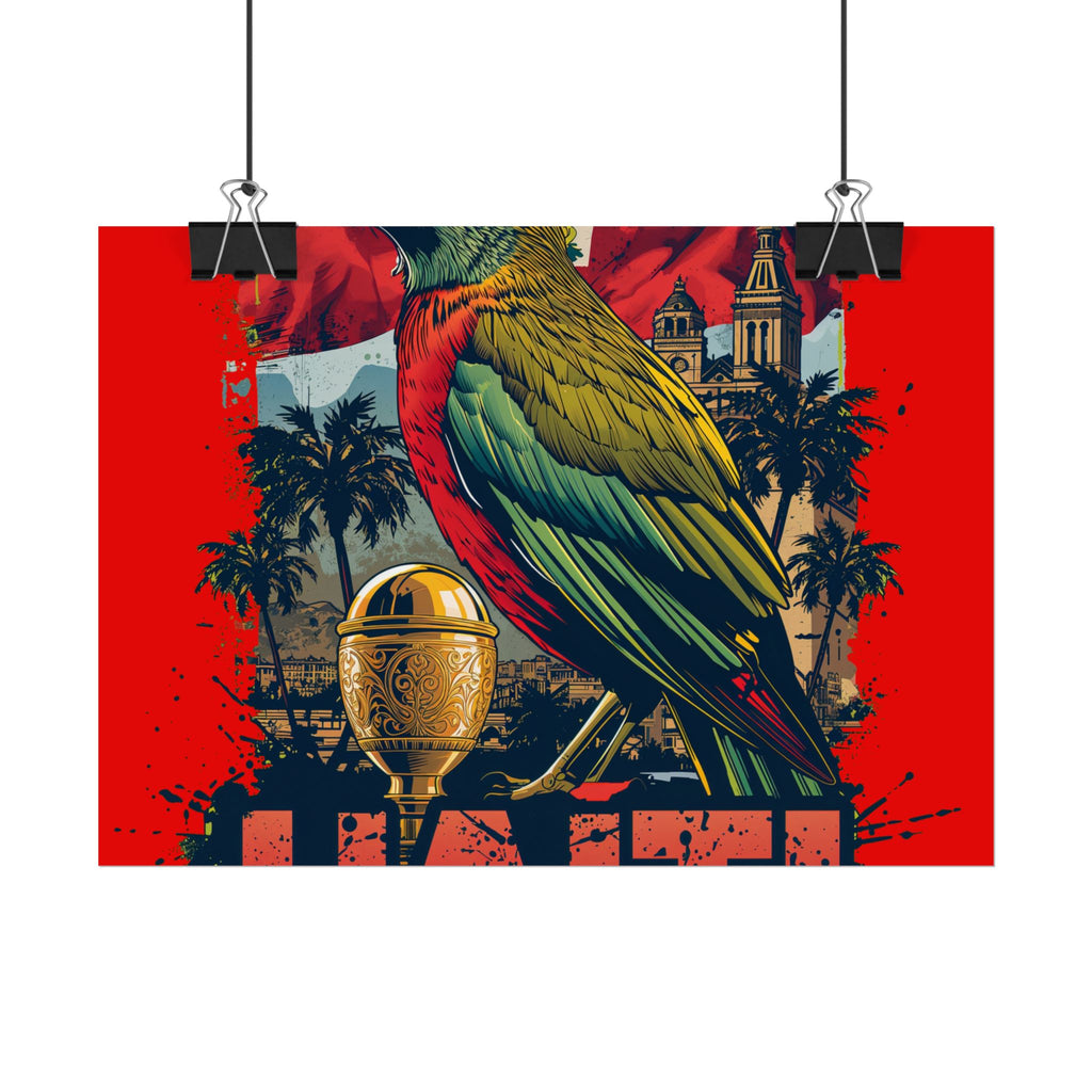 Haiti Soccer Poster 2026 World Cup Les Grenadiers Wall Art Football Print