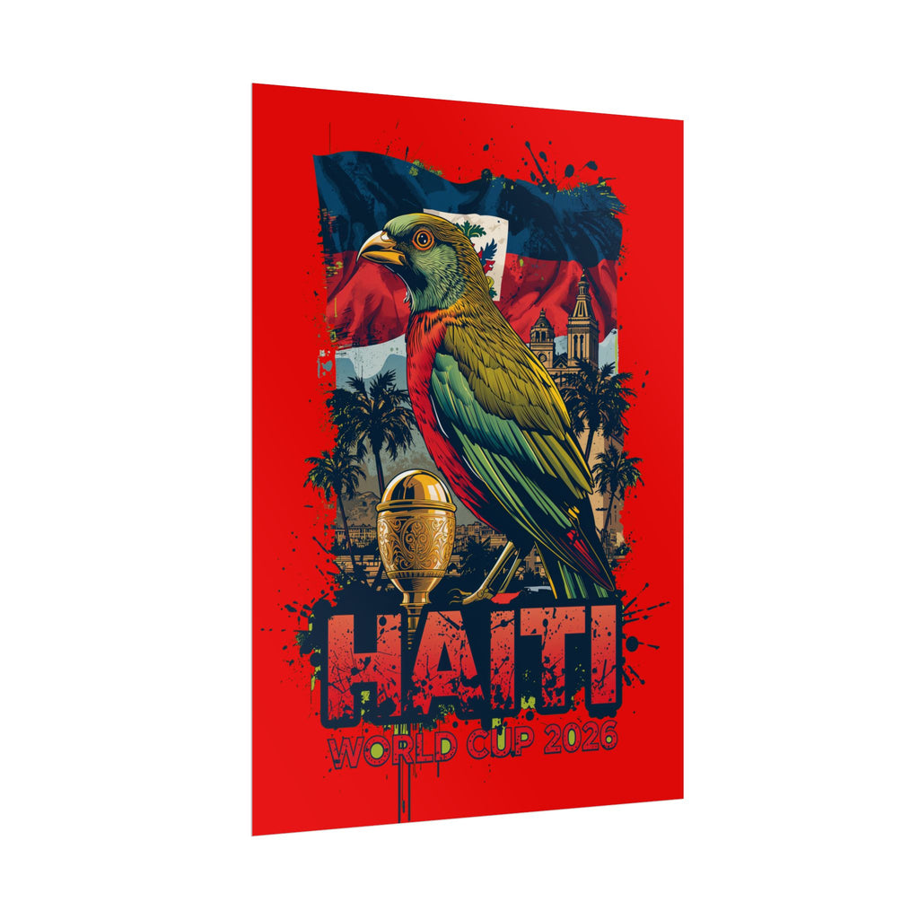 Haiti Soccer Poster 2026 World Cup Les Grenadiers Wall Art Football Print