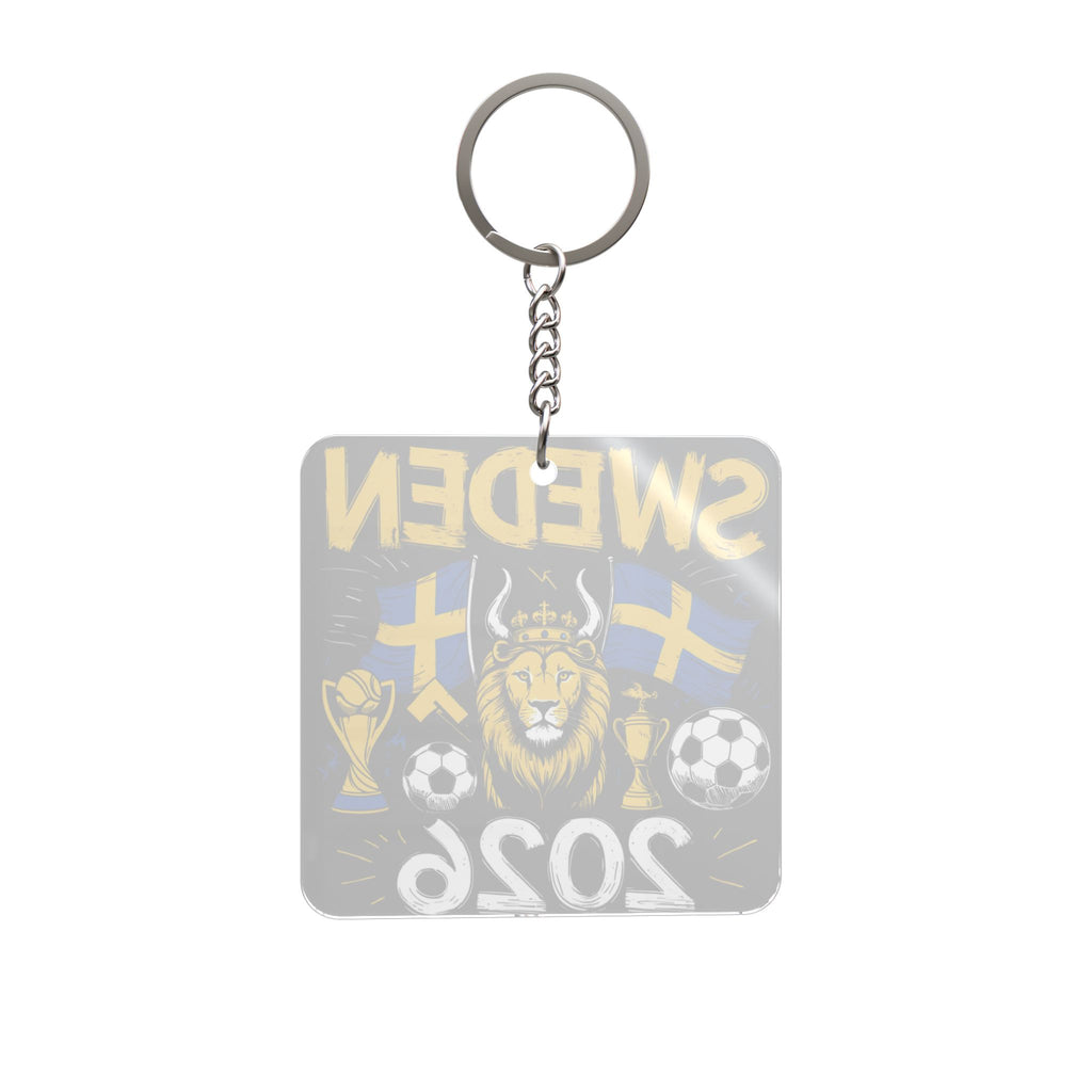 World Cup 2026 Sweden Keychain Football Fan Gift Soccer Key Ring