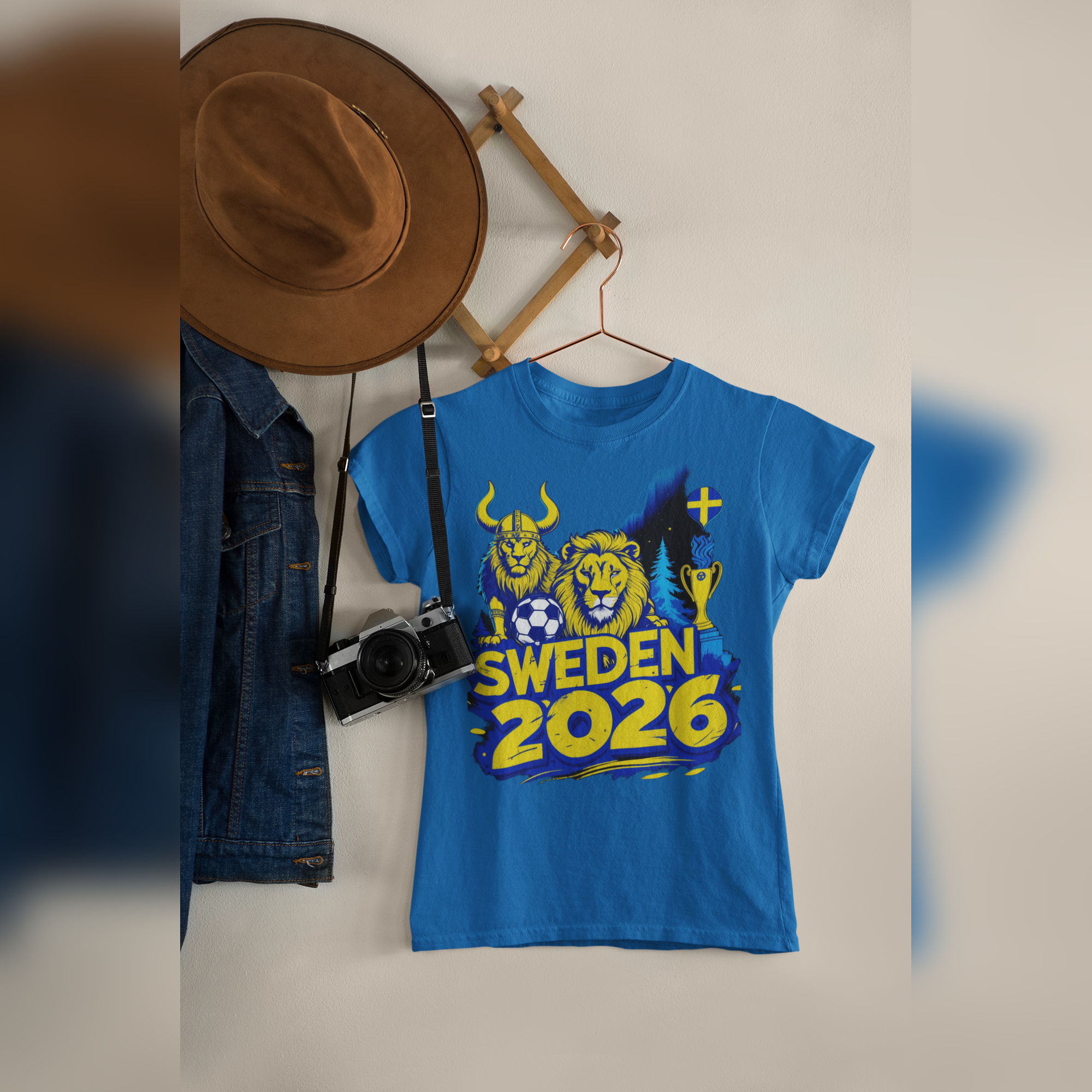 SWEDEN 2026 FIFA World Cup T-Shirt | Swedish Football Fan Gift | Soccer Tee | Unisex
